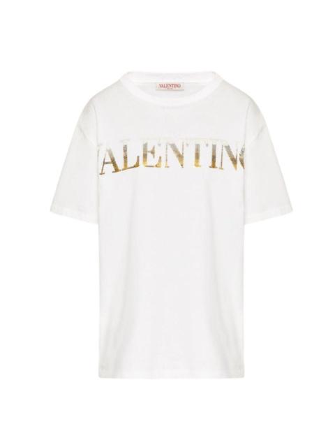 Valentino Ombre Sequin Logo T-Shirt
