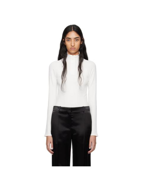 The Row White Patti Turtleneck
