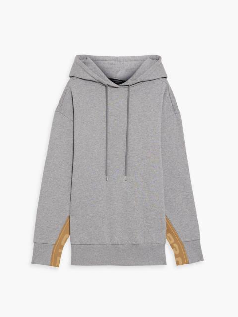 Stella McCartney Jacquard-trimmed cotton-fleece hoodie