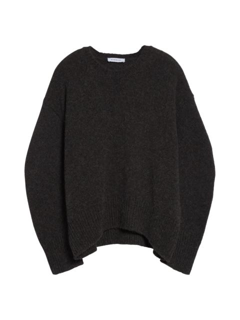 Givenchy Givenchy Coccon Sleeve Crewneck Sweater in Grey Mix at Nordstrom