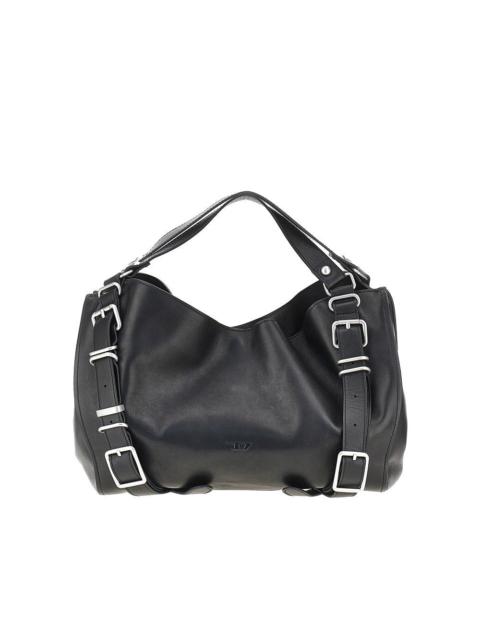 Diesel Diesel Leather Small 'D-One' Bag Black