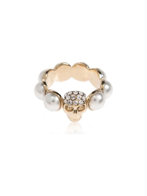 Alexander McQueen Alexander Mcqueen Ring With Shimmering Crystals