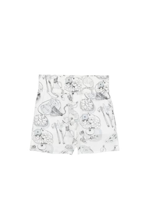 JACQUEMUS Jacquemus White Shorts - Tailored Shorts Men