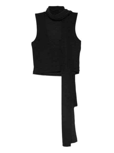 AYA MUSE scarf-detail scoop-neck blouse