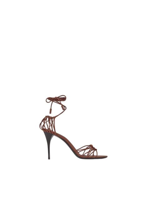 SAINT LAURENT SAINT LAURENT Babylone $1200 Cigare 90mm Sandals New & Authe