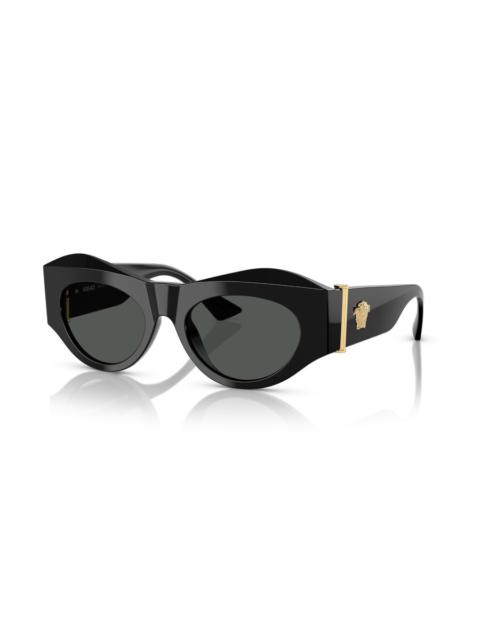 VERSACE Versace Dark Grey Cat Eye Ladies Sunglasses VE4477U GB1/87 52