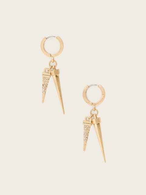 ALLSAINTS LAIO DOUBLE SPIKE EARRINGS