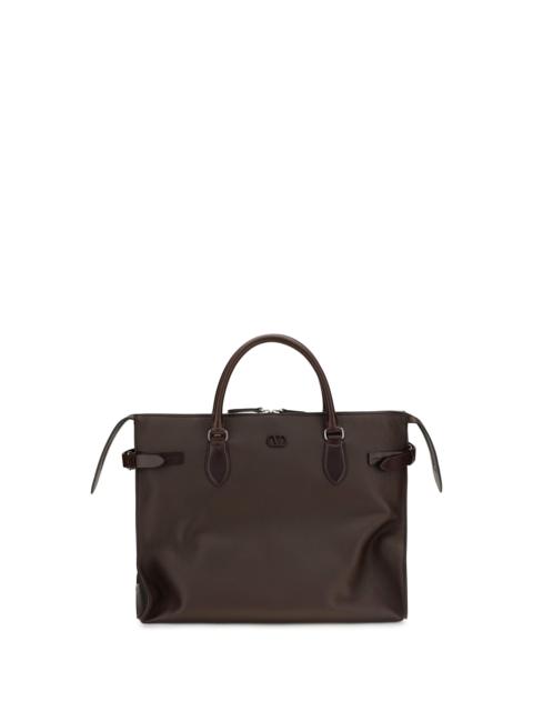 Valentino Valentino Garavani Large Antibes Top Handle Bag Oak Brown