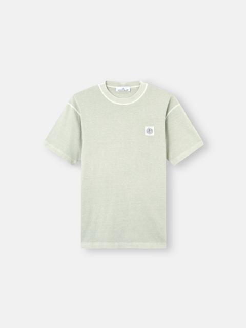 Stone Island 2100026 ORGANIC COTTON JERSEY 'FISSATO' EFFECT