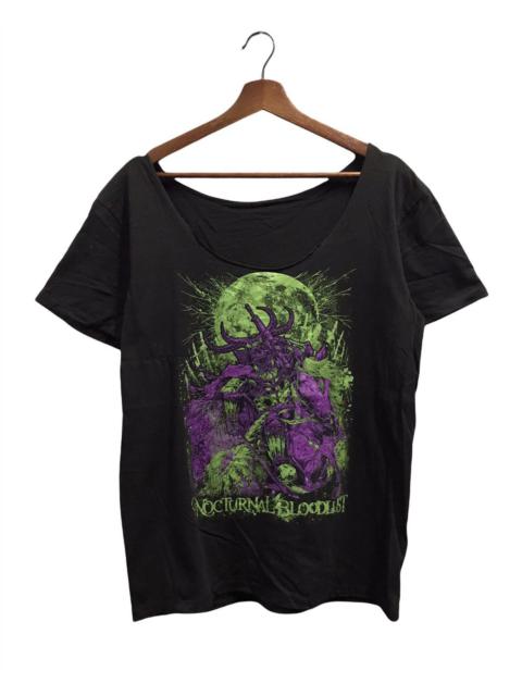 Other Designers Japanese Brand - RARE DISTRESSED NOCTURNAL BLOODLUST JAPANESE METAL BAND