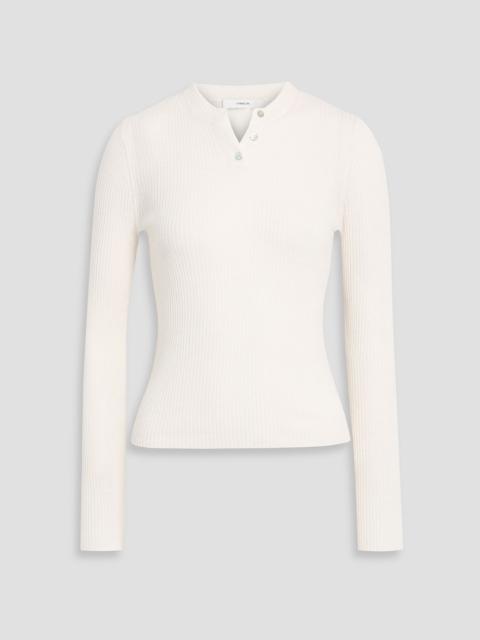 Other Designers Ribbed cashmere and silk-blend sweater