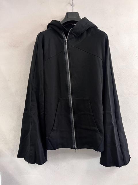 Julius Julius_7 Side-Zip Flare Sleeve Hooded Sweatshirt