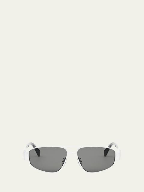 CELINE Men's Triomphe Pilot Metal Sunglasses