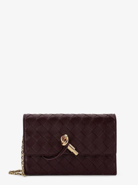 Bottega Veneta Bottega Veneta Women Leather Crossbody Bag With Intrecciato Motif