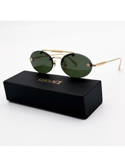 VERSACE NEW VERSACE SUNGLASSES VE2295 1002/71 GREEN WOMEN EYEWEAR VE