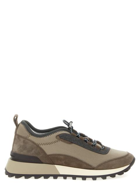 Brunello Cucinelli Precious Detail Sneakers Brown