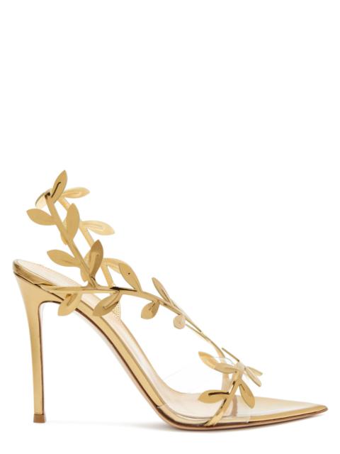 Gianvito Rossi Flavia 105 metallic leather sandals