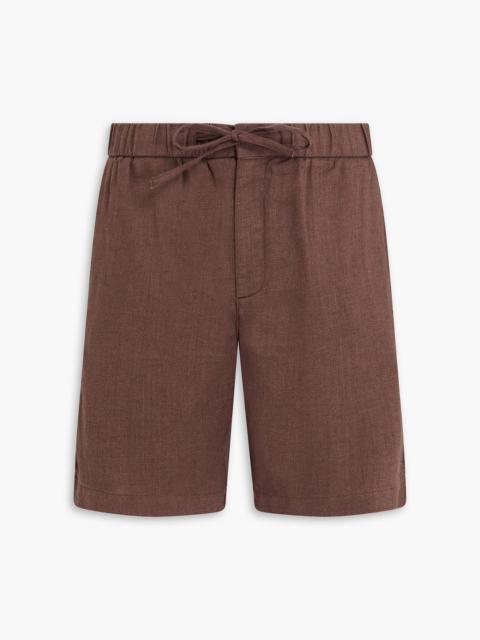 FRESCOBOL CARIOCA Felipe linen and cotton-blend drawstring shorts