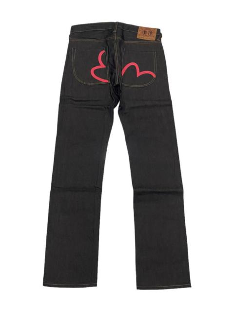 Other Designers Vintage - EVISU SELVEDGE DENIM RARE LOGO POCKET DENIM JEANS