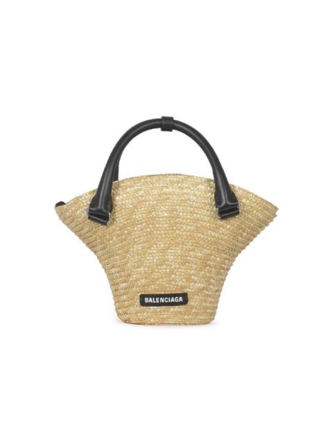 BALENCIAGA Balenciaga Straw Mini Beach Handbag