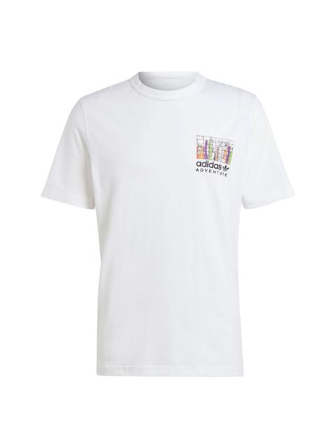 adidas adidas Adventure Graphic T-Shirts 'White' IJ0701