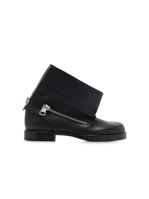 JW Anderson Leather Biker Boots black
