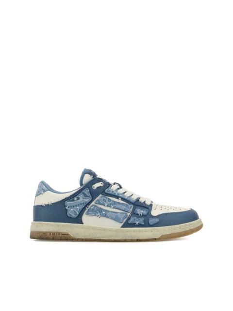 embroidered low-top sneakers