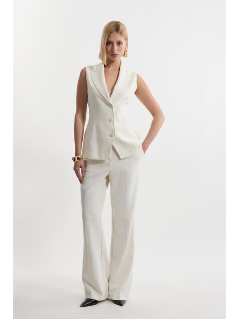 KAREN MILLEN Compact Stretch Essential Tailored Straight Leg Trouser