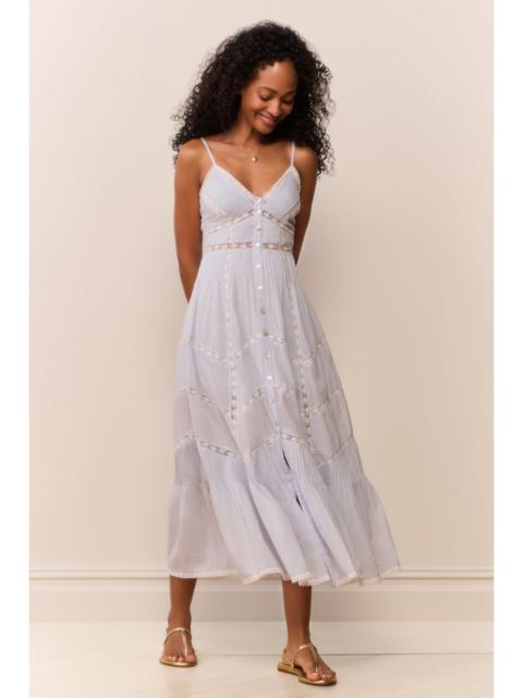 LoveShackFancy Esilda Heritage Cotton Midi Dress