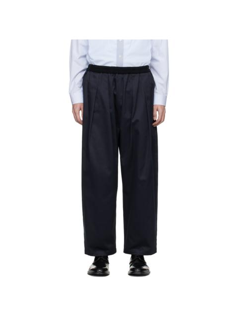 Maison Margiela Navy Cotton Trousers