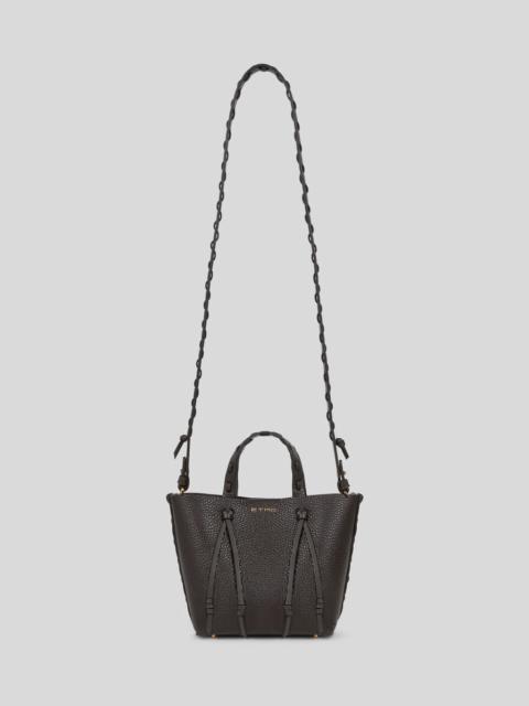 Etro ETRO ESSENTIAL MINI LEATHER TOTE BAG WITH THREADING