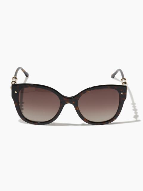 CAROLINA HERRERA Cat Eye Sunglasses with Beaded Detail