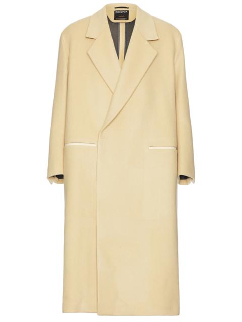 Lemaire MAXI DOUBLE BREASTED COAT | REVERSIBLE