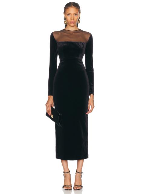 ALEX PERRY Velvet Maxi Dress