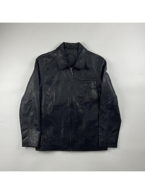 Vintage Balenciaga Zip Up Leather Jacket