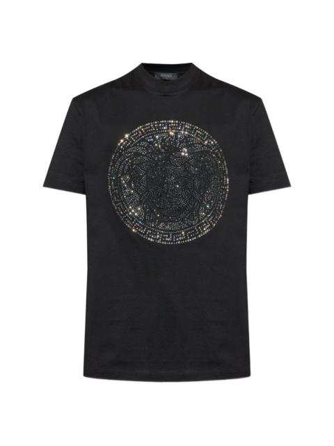 VERSACE EMBELLISHED SHORT-SLEEVE T-SHIRT
