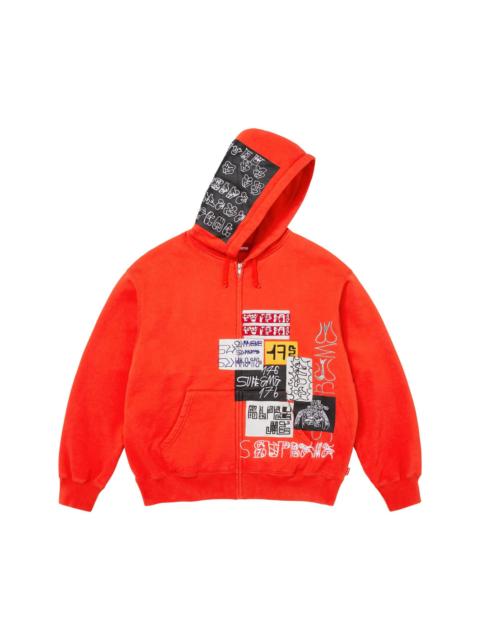 Supreme Supreme 176 Zip Up Hooded Sweatshirt 'Bright Orange'