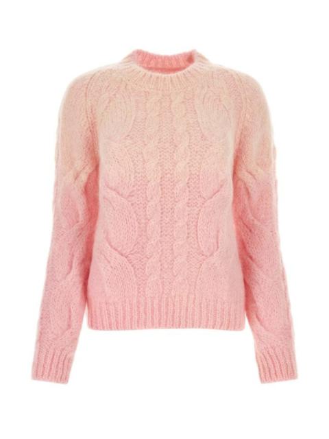 Maison Margiela Maison Margiela Woman Pink Mohair Blend Sweater