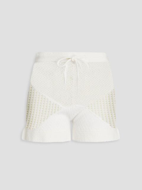 Zimmermann Crochet-knit cotton shorts