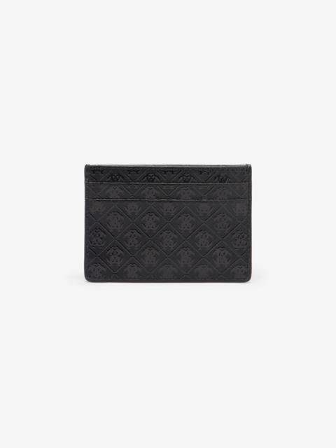 Roberto Cavalli Card Holder With All-Over Mirror Snake Monogram