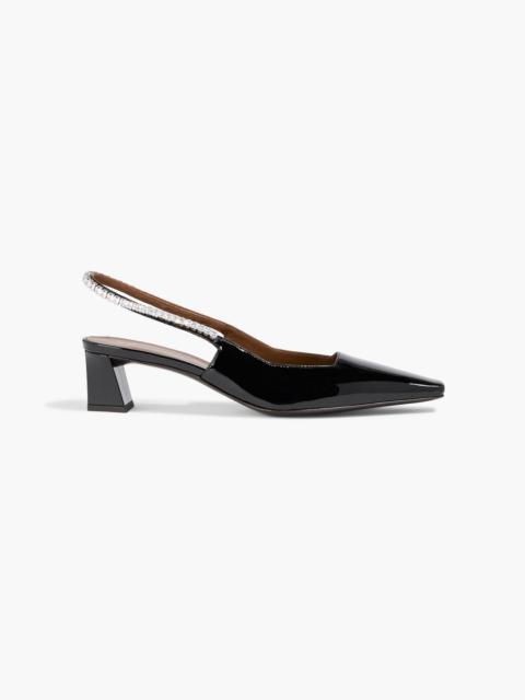 Giuseppe Zanotti Brendha 45 patent-leather slingback pumps