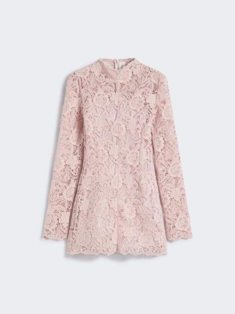 Sportmax Short floral macramé dress - KLEPSYDRA CAPSULE - PINK