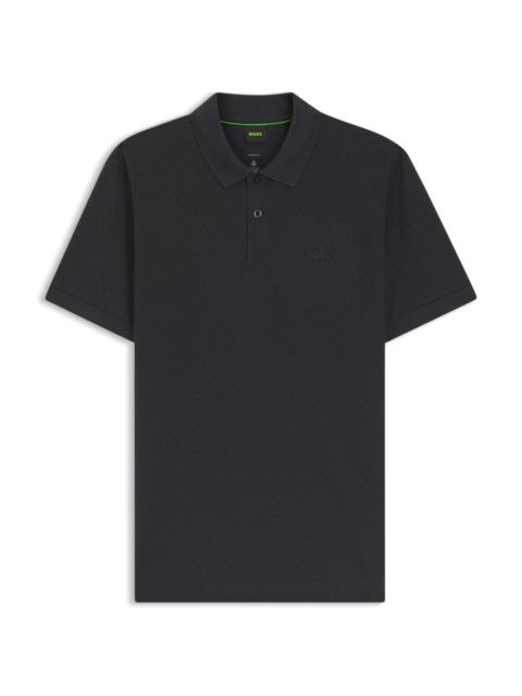 BOSS PRINTED POLO SHIRT IN COTTON PIQUÉ