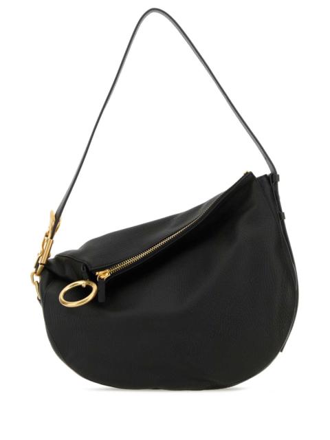 Burberry Burberry Women Black Leather Knight Medium Shoulder Bag