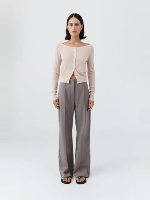 ST. AGNI Merino Wool Ballet Cardigan - Powder