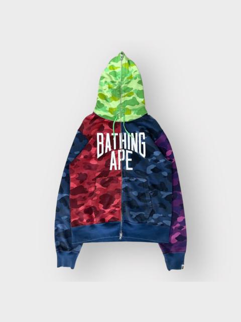 A BATHING APE® STEAL! 2015 Bape Color Camo NYC Logo Full Zip Hoodie