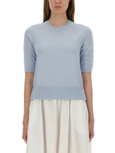 Thom Browne Women "4-Bar" Knitted T-Shirt