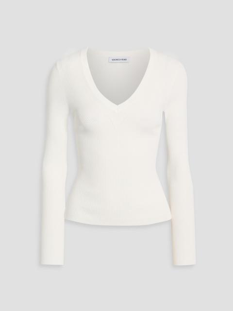 VERONICA BEARD Callie ribbed-knit sweater