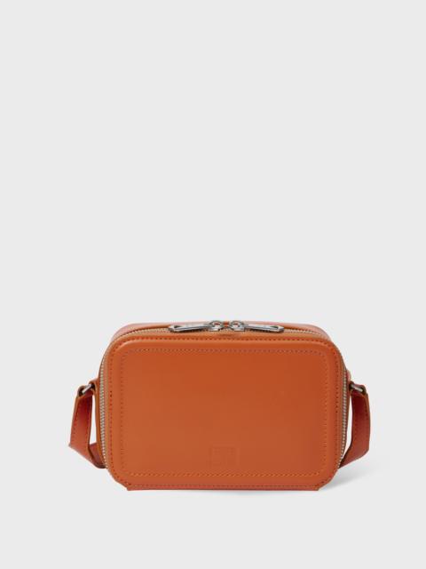 Paul Smith Orange Leather Flight Bag