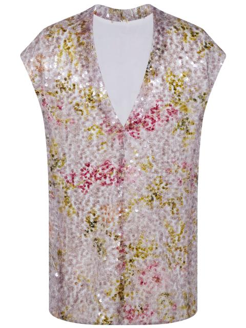 Other Designers Alberta Ferretti Women Printed Sequins Shirt